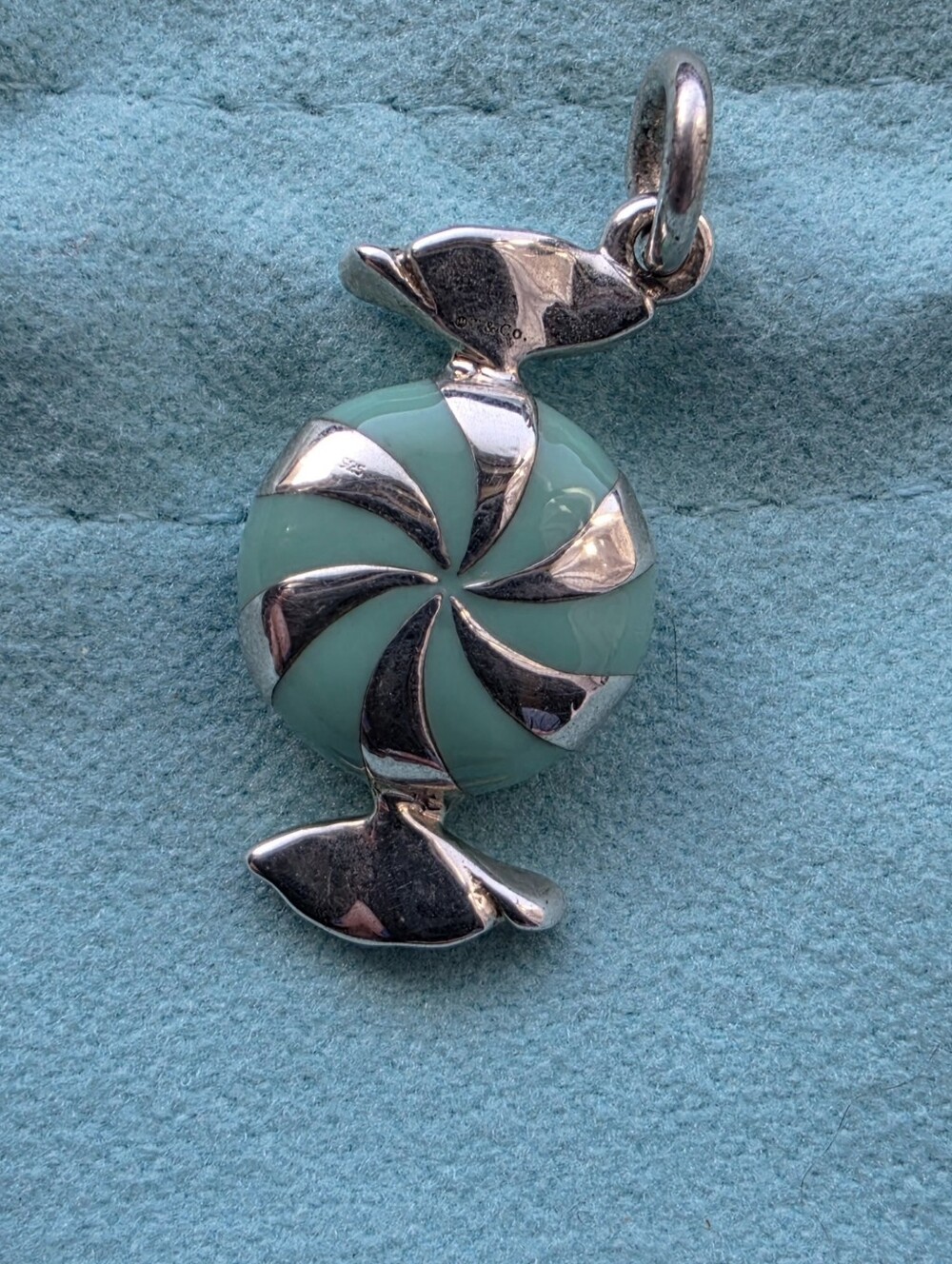 Tiffany & Co. Blue Enamel Bon Bon Charm READ Description.